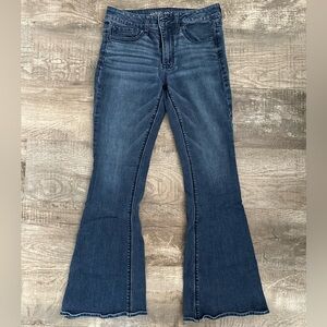 American Eagle Hi Rise Artist Super Stretch Flare Jeans